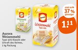 Weizenmehl von Aurora im aktuellen tegut Prospekt für 1,11 €