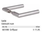Glastüren für 11,95 € bei Holz Possling im Angebot Glastüren im aktuellen Holz Possling Prospekt
