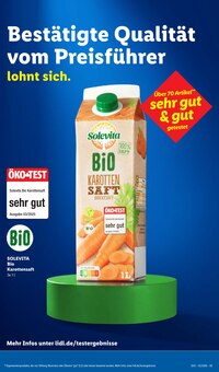 Saft im aktuellen Lidl Prospekt (Ingolstadt) Saft im Lidl Prospekt "LIDL LOHNT SICH" mit 70 Seiten (Ingolstadt)