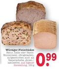 Aktuelles Würziger Fleischkäse Natur Angebot bei E center in Karlsruhe ab 0,99 €