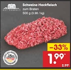 Aktuelles Schweine-Hackfleisch Angebot bei Netto Marken-Discount in Oldenburg ab 1,99 €