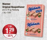 Original Neapolitaner von Manner im aktuellen V-Markt Prospekt für 1,29 €