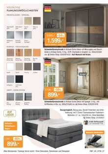 Bett im Opti-Wohnwelt Prospekt "Hot Sommer Sale" mit 48 Seiten (Bremerhaven)
