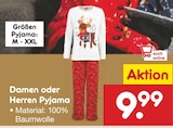 Damen Pyjama für 9,99 € bei Netto Marken-Discount im Angebot Damen Pyjama im aktuellen Netto Marken-Discount Prospekt