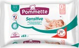 Lingettes bébé sensitive x63 - POMMETTE à 0,92 € dans le catalogue Intermarché Super