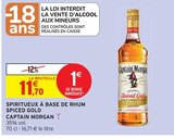 Spiritueux à base de rhum spiced gold - Captain Morgan dans le catalogue Intermarché