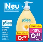 Flüssig-seife im Angebot bei Netto Marken-Discount in Hilden Flüssig-seife Angebote von jölea bei Netto Marken-Discount Hilden für 0,55 €