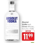 Vodka im Angebot bei EDEKA in Rottenburg Vodka Angebote von Absolut bei EDEKA Rottenburg für 11,99 €