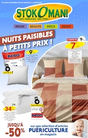 Housse De Couette Angebote im Prospekt "NUITS PAISIBLES À PETITS PRIX !" von Stokomani auf Seite 1