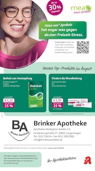 Aktueller mea - meine apotheke Prospekt "Unsere August-Angebote" Seite 1 von 4 Seiten für Langenhagen