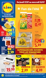 Prospectus Supermarchés Lidl en cours, Fan de l'été, 82 pages, 17/07/2025 - 23/07/2025 Catalogue Supermarchés Lidl en cours à Revel et alentours, Fan de l'été, 82 pages, 17/07/2025 - 23/07/2025