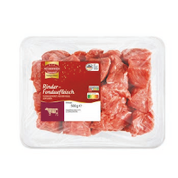 Metzgerfrisch Rinder-Fonduefleisch