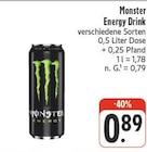 Aktuelles Energy Drink Angebot bei EDEKA in Bamberg ab 0,89 €