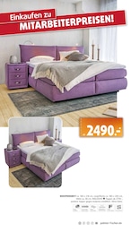 Bett im Polstermöbel Fischer Prospekt "PERSONAL-KAUFTAGE" auf Seite 28