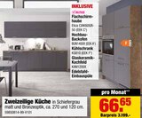 Zweizeilige Küche im aktuellen Prospekt bei tejo's SB Lagerkauf in Schwalmstadt