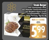 Aktuelles Steak-Burger Angebot bei EDEKA in Regensburg ab 5,99 €