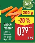 Snack-möhren von bio im aktuellen ALDI Nord Prospekt