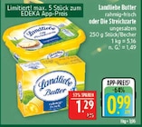 Butter rahmig-frisch im Angebot bei Marktkauf in Nürnberg Butter rahmig-frisch Angebote von Landliebe bei Marktkauf Nürnberg für 0,99 €