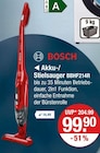 Akku-/Stielsauger BBHF214R von BOSCH im aktuellen V-Markt Prospekt für 99,90 €