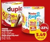 Duplo Big Pack oder Kinder Riegel Big Pack bei Penny im Prospekt "" für 3,49 €