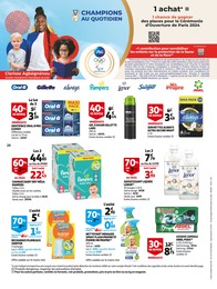 Prix et réduction Pampers dans le prospectus Auchan Supermarché en cours Offre Pampers dans le catalogue Auchan Supermarché du moment à la page 28