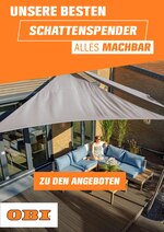 OBI Prospekt für Oelde mit 1 Seiten OBI Prospekt für Oelde: "UNSERE BESTEN SCHATTENSPENDER", 1 Seiten, 01.04.2021 - 31.05.2021