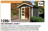 Holz-Gartenhaus „Tessin 1“ von  im aktuellen OBI Prospekt für 1.299,00 €