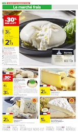 Prix et réduction Brie De Meaux dans le prospectus Carrefour Market en cours Offre Brie De Meaux dans le catalogue Carrefour Market du moment à la page 14