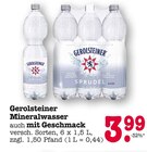 Mineralwasser im Angebot bei E center in Baden-Baden Mineralwasser Angebote von Gerolsteiner bei E center Baden-Baden für 3,99 €