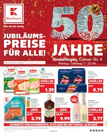 Kaufland Prospekt der Woche "Aktuelle Angebote" Seite 1, 18.09.2025 bis 24.09.2025 für Sindelfingen Aktueller Kaufland Prospekt "Aktuelle Angebote" Seite 1 von 58 Seiten für Sindelfingen