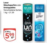 Wäscheparfüm im Angebot bei GLOBUS in Leipzig Wäscheparfüm Angebote von Lenor bei GLOBUS Leipzig für 5,99 €