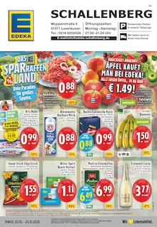 EDEKA Prospekt der Woche "Aktuelle Angebote" Seite 1, 20.10.2025 bis 25.10.2025 für Leverkusen Aktueller EDEKA Prospekt "Aktuelle Angebote" Seite 1 von 24 Seiten für Leverkusen