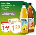 Verschiedene Sorten Angebote von Hohes C bei GLOBUS Amberg für 1,29 €