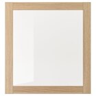 Vitrinentür Eicheneff wlas/Klarglas 60x64 cm von SINDVIK im aktuellen IKEA Prospekt