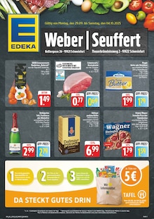 Aktueller EDEKA Prospekt "Wir lieben Lebensmittel!" Seite 1 von 8 Seiten für Schweinfurt