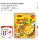 Guten Appetit Suppe Angebote von Maggi bei GLOBUS Hürth für 0,59 €