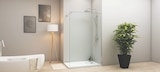Paroi de douche fixe réversible Alabi - Gedimat à Anglet Paroi de douche fixe réversible Alabi en promo chez Gedimat Anglet à 181,90 €