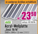 Acryl-Wellplatte „Sinus 76/18“ von gutta für 23,98 € bei Hornbach im Angebot Acryl-Wellplatte „Sinus 76/18“ von gutta im aktuellen Hornbach Prospekt