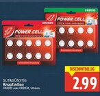Knopfzellen CR2025 im Angebot bei E center in Falkensee Knopfzellen CR2025 Angebote von GUT&GÜNSTIG bei E center Falkensee für 2,99 €