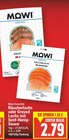 Räucherlachs oder Graved Lachs mit Senf-Honig-Sauce von Mowi Essential im aktuellen E center Prospekt