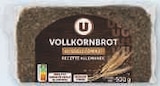 Pain spécial Vollkornbrot au seigle - U à 1,48 € dans le catalogue U Express