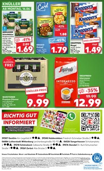 Warsteiner im aktuellen Kaufland Prospekt (Wittenberg (Lutherstadt)) Warsteiner im Kaufland Prospekt "KNĂśLLER" mit 54 Seiten (Wittenberg (Lutherstadt))