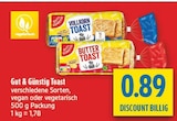 Vollkorn Toast im Angebot bei diska in Freiberg Vollkorn Toast Angebote von Gut & Günstig bei diska Freiberg für 0,89 €
