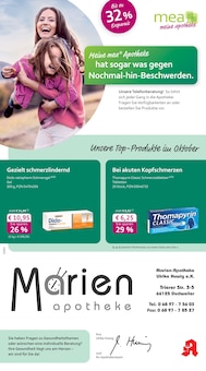 Aktueller mea - meine apotheke Prospekt "Unsere Oktober-Angebote" für Saarbrücken Aktueller mea - meine apotheke Prospekt für Saarbrücken mit  Seiten