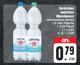 natürliches Mineralwasser im Angebot bei E center in Nürnberg natürliches Mineralwasser Angebote von Gerolsteiner bei E center Nürnberg für 0,79 €