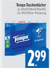 Taschentücher im E xpress Prospekt Taschentücher von Tempo im aktuellen E xpress Prospekt für 2,99 €
