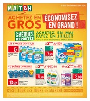 Prospectus Supermarchés Match à Roncourt, "ACHETEZ EN GROS ÉCONOMISEZ EN GRAND !", 4 pages de promos valables du 16/05/2024 au 26/05/2024