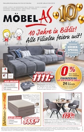 Aktueller Möbel AS Landau Prospekt "10 Jahre in Biblis! Alle Filialen feiern mit!" mit 20 Seiten