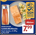 Lachsforellenfiletseite von Golden Seafood für 7,99 € bei ALDI SÜD im Angebot Lachsforellenfiletseite von Golden Seafood im aktuellen ALDI SÜD Prospekt