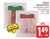 EDEKA - Aufschnitt Platte Angebot im Prospekt Aufschnitt Platte bei EDEKA im Prospekt "" für 1,49 €
